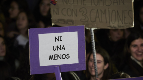 Foto de archivo de la manifestación del 8M en Pamplona.