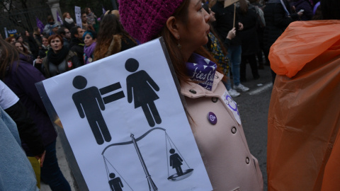 Manifestación feminista del 8M en Madrid. / J. GÓMEZ