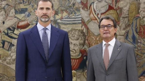 Artur Mas durante su visita al rey Felipe VI. /EP