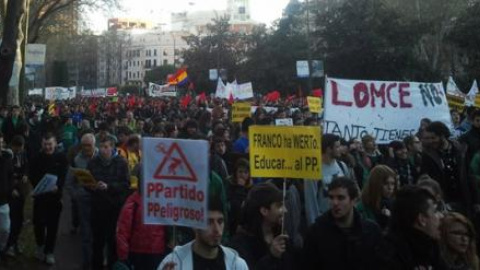 Manifestación contra la LOMCE