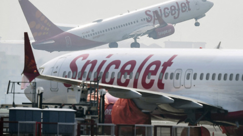 Imagen de archivo de 2019 de un avión SpiceJet en Calcuta (India).