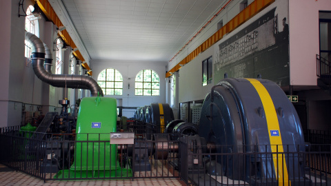 Interior de la central hidroelèctrica de Cabdella, al Pallars Jussà.