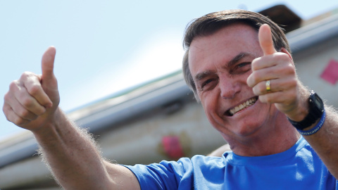 10/08/2019 - El presidente brasileño, Jair Bolsonaro, durante un acto religioso. / REUTERS -  ADRIANO MACHADO