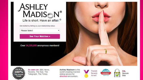 Captura de la web Ashley Madison.-