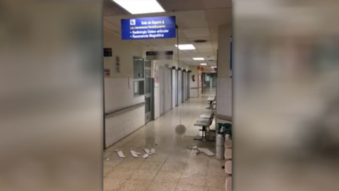 El Hospital La Paz vuelve a sufrir una inundación por culpa de la rotura de una tubería.