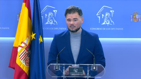 Rufián sobre la reforma del delito de malversación: "Se trata de que no se utilice el Código Penal como castigo ideológico"