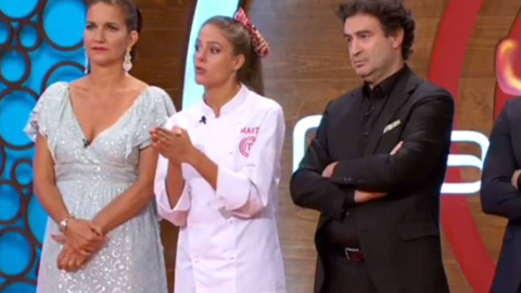 Imagen de la explicación de Marta Verona sobre el azúcar en MasterChef Junior.- TVE