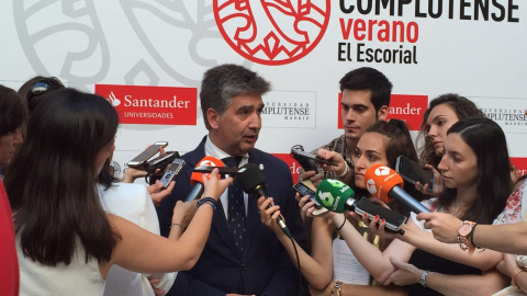 Ignacio Cosidó, director general de la Policía Judicial, en la inauguración de unos de los cursos que celebra la Universidad Complutense