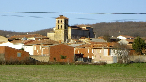 Vista del pueblo de Cubillas de Rueda, en León.