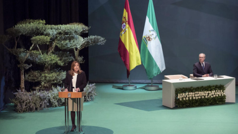 Susana Díaz, se sumará a la Huelga del 8-M. EFE/Julio Muñoz