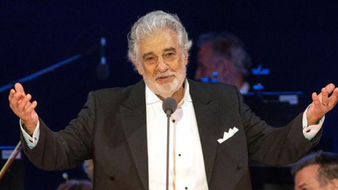 El tenor Plácido Domingo se retiró de la Met Opera de Nueva York este martes. / EFE