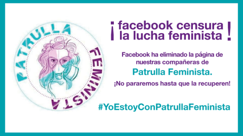 La censura de Facebook llega a la lucha feminista