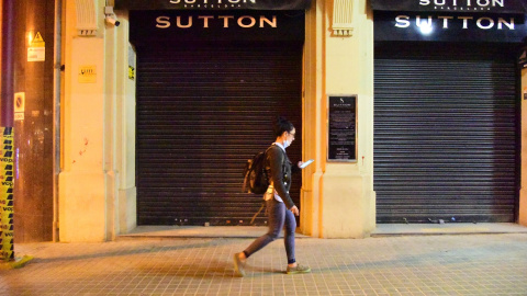 Una discoteca cerrada en Barcelona, Catalunya (España), el pasado 7 de octubre de 2020.