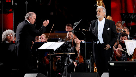 Plácido Domingo durante un concierto el junio de 2018 en Moscú con motivo del Mundial de Rusia de fútbol. /REUTERS