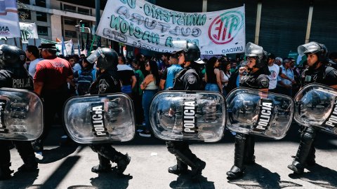 Manifestaciones contra Javier Milei