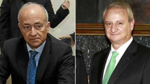 El exsenador del PP Vicente Magro y el ex número dos de Gallardón, Fernando Román (derecha). / EFE