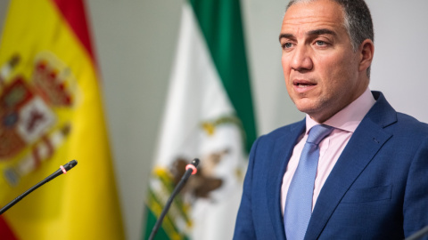 Elías Bendodo, tras el Consejo de Gobierno