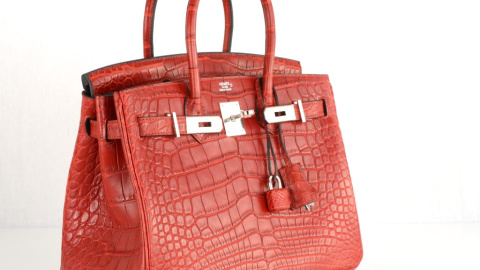 Imagen de un bolso Birkin Croco