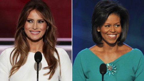 Melania Trump y Michelle Obama