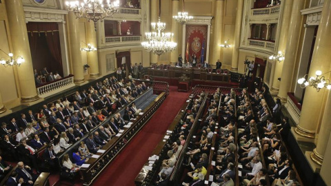 Vista del Senado el día en que se vota su conformación/EFE