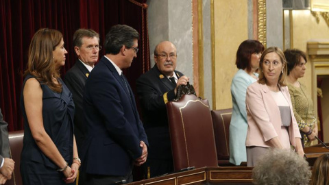 La mesa del Congreso de los Diputados al completo, presidida por la ministra de Fomento en Funciones, Ana Pastor (PP)/EFE