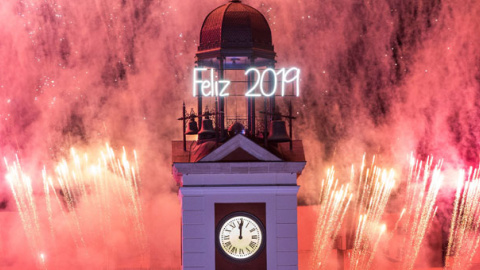 La detención se produjo antes de las campanadas de fin de año en la Puerta del Sol de Madrid. / EFE