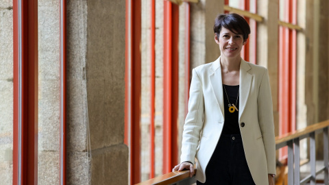 Ana Pontón, candidata del BNG, en el Parlamento de Galicia