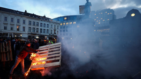 Protestas agricultores en Bruselas