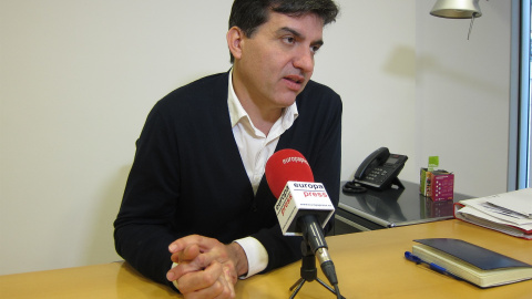 Sergi Sabrià durant l'entrevista amb Europa Press. EUROPA PRESS.