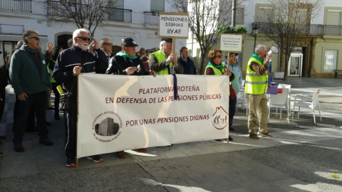 Imagen de archivo de la Plataforma Roteña por unas Pensiones Dignas.