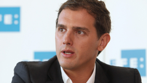 Albert Rivera, en el transcurso de la entrevista que concedió este sábado. EFE