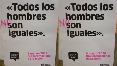 Cartel en La Rioja/Nuevecuatrouno