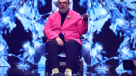 El actor Bob Pop durante la gala de la X edición de los Premios Feroz en el Auditorio de Zaragoza, a 28 de enero de 2022, en Zaragoza, Aragón (España).