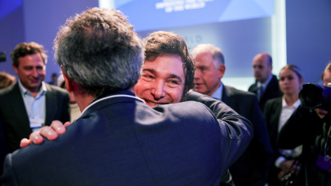 Javier Milei en Davos, durante el Foro Económico Mundial, a 17 de enero de 2024.