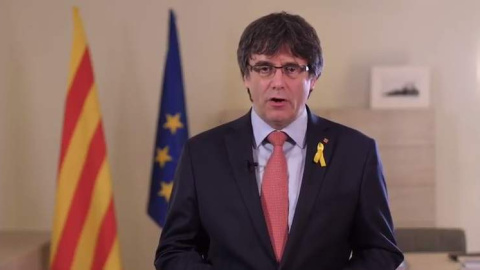 Carles Puigdemont en el missatge sobre la fiormació de govern de la Generalitat