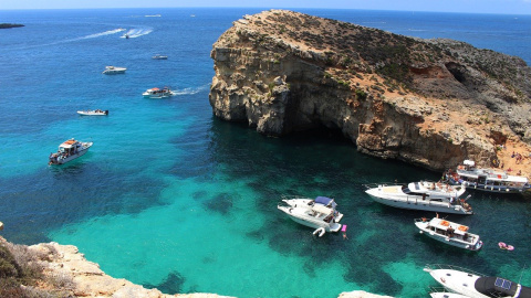 Fotografía de la costa de Malta.