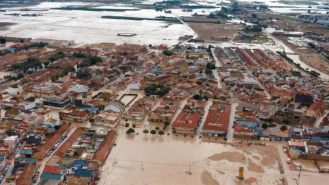 Fotografía aérea facilitada por el Ayuntamiento de Torre Pacheco. (EFE)