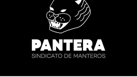 Logo de la tienda "Pantera, sindicato de manteros".