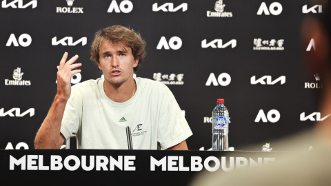 El tenista alemán, Alexander Zverev, durante el Australian Open 2023, a 14 de enero de 2023, Melbourne, Australia