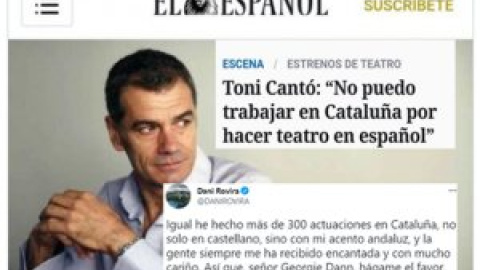 "Georgie Dann, hágame el favor": Dani Rovira desmonta a Toni Cantó con una respuesta que arrasa en Twitter