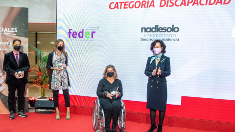 Ana Botín, presidenta de Banco Santander, el pasado 3 de noviembre durante la entrega de uno de los premios del programa Euros de tu nómina.