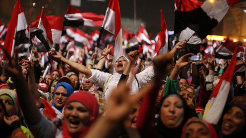 Manifestación de mujeres en Egipto. Reuters