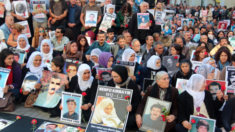 Protesta sentada en el centro de Estambul.