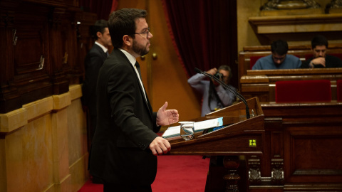 El vicepresidente del Govern Pere Aragonès en una imagen de archivo. EUROPA PRESS