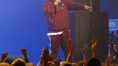 David 'Trugoy the Dove' Jolicoeur, durante el festival Sonar Reykjavik, Islandia, a finales del 18 de febrero de 2017.