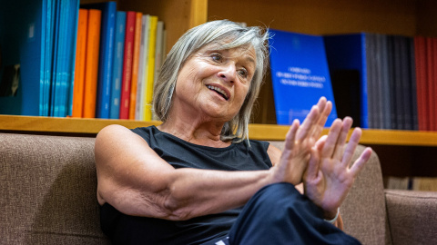 Maria Teresa Cabré, durant l'entrevista amb 'El Quinze'.