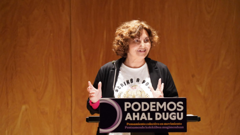 La coordinadora autonómica de Podemos Euskadi y diputada de Unidas Podemos en el Congreso por Gipuzkoa, Pilar Garrido a 18 de diciembre de 2021