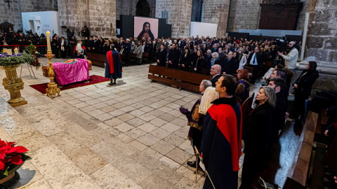 El funeral de la actriz Concha Velasco, en la catedral de Valladolid, a 3 de diciembre de 2023