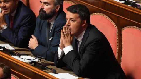 Matteo Renzi en el Senado italiano. (/MAURIZIO BRAMBATTI |  (EFE | EPA)