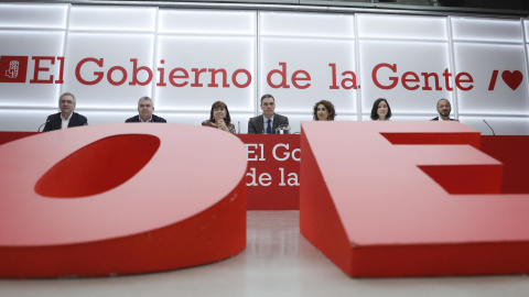 Imagen de la Ejecutiva Federal del PSOE celebrada este lunes en la sede del partido en Ferraz.